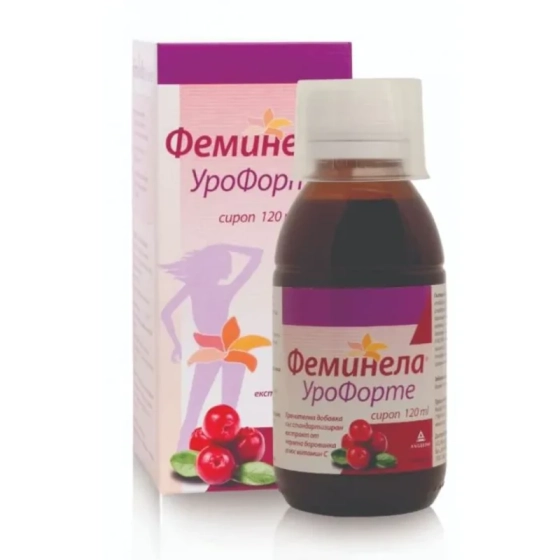 Феминела урофорте сироп при цистит и често уриниране 120мл