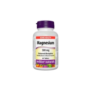 Магнезий таблетки за кости и мускули 500мг х60 Webber Naturals
