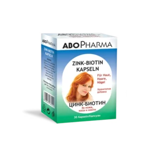 Цинк - Биотин капсули за коса, кожа и нокти х30 Abopharma