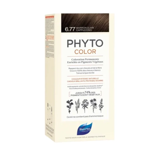 Phyto phytocolor №6.77 светло кестеняво, капучино