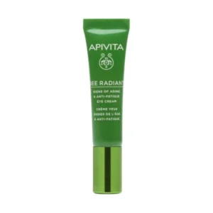 Apivita bee radiant околоочен крем против стареене и признаци на умора с бял божур и патентован екст