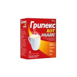 Грипекс хот макс 1000мг/100мг/12,2мг сашета х 12