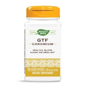 Хром (никотинат) GTF капсули за контрол на кръвната захар 200мгр х100 Nature's Way