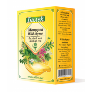 Чай мащерка стрък 40гр - пакет Билек