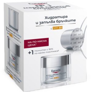 Eucerin КОМПЛЕКТ Hyaluron-Filler + 3x Effect Day SPF30 + РЕФИЛ