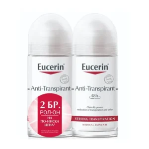 Eucerin КОМПЛЕКТ Anti-Transpirant 48h СИЛНО ИЗПОТЯВАНЕ 2 х 50мл